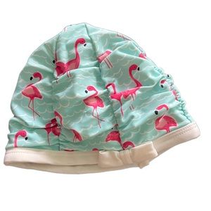 Janie and Jack swim cap. Size 12-24 months. Flamingo design.